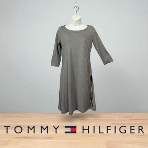 Tommy Hilfiger, T-Shirt Dress, Medium, Gray